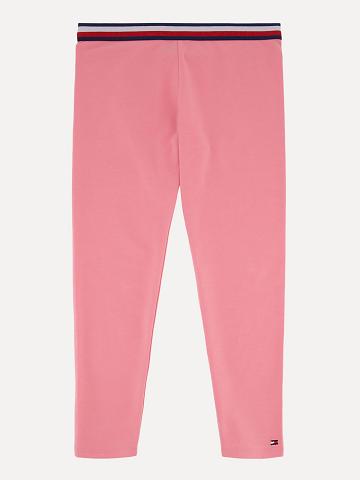 Lány Tommy Hilfiger Little Stripe Leggings Rózsaszín | HU 1824NWY